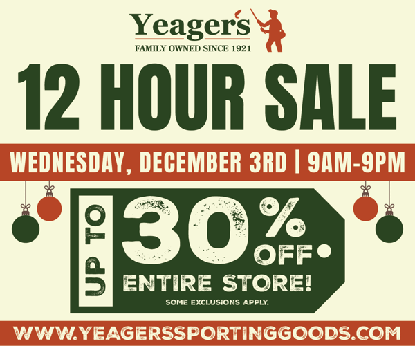 Yeagers Sporting Goods - 12 Hour Sale